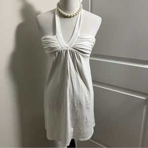 VICTORIA’S SECRET | White Halter Top Shift Dress with Bra Top | size M